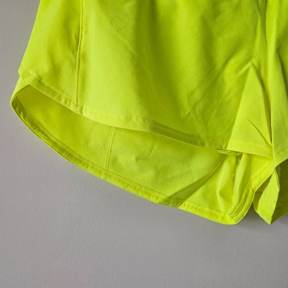 NWT LULULEMON HIYE Highlight Yellow Speed Up LR 2.5" Lined Shorts 10 - Picture 3 of 8